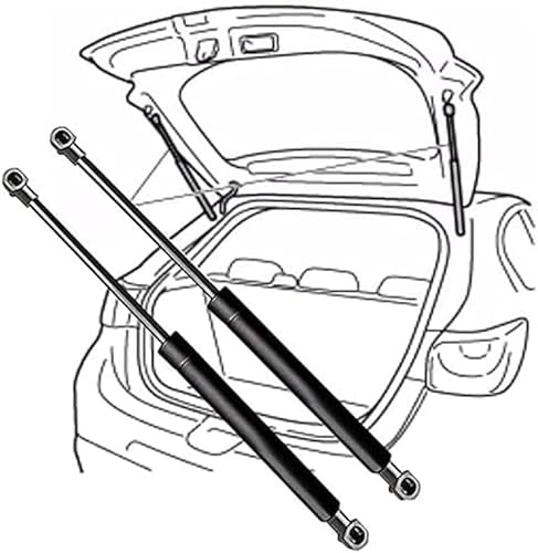 Srltsy 2X Resortes de Gas Maletero para Renault Laguna II Sport Tourer/Grandtour (kg) 2001-2007(OEM:7703024021)-53cm,Soportes hidráulicos con amortiguadores, compatibles con Cargas Pesadas y diseño