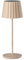 Tischleuchte Touch kabellos, Aluminium, Beige, LED, ABBY Cream, weiß, dimmbar, Höhe 29 cm