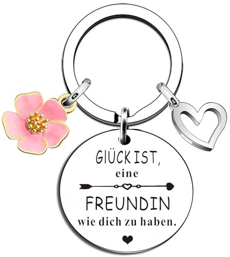 EFNHJF5 Beste freundin geschenke,Schlüsselanhänger Geschenke für Frauen Freundin Kollegin,Abschiedsgeschenk,Weihnachts und Geburtsta,GlücksbringerSchlüsselanhänger