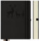 Qefuna Notebook B5 foderato, Bullet Journal B5 blocco note di spessore, 300 pagine, 100gsm carta foderata per le donne uomini ufficio scuola diario, 19 x 25,5 centimetri, nero