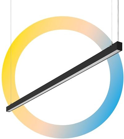 B·LED BARCELONA LED - Luminaria lineal LED CCT - 60W - Suspensión/superficie - Potencia ajustable - 180cm