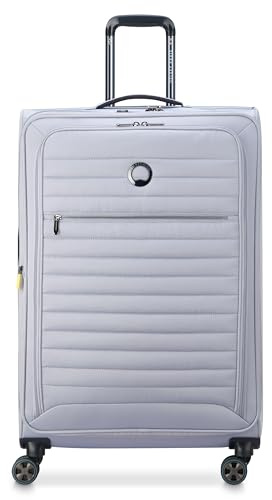 DELSEY Paris Cruise 3.0 Softside Erweiterbares Gepäck mit Spinnrollen, Platin, Checked-Large 28 Inch, Cruise 3.0 Softside Erweiterbares Gepäck mit Spinnrollen