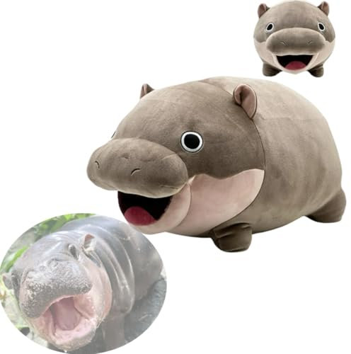 ENIXWH Moo Deng Plüschtier Plüsch Puppe Spielzeug Spiel Heiße Emotionen Plüsch Tier Stoff Kindertagesgeschenk