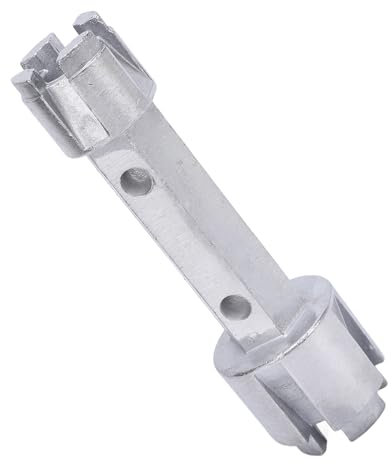 Tub Drain Remover Wrench, Double Ended Shower Drain Wrench Remover Tool for Bathroom Bathhouse Sink Tub Drainage Pipe Plumbing, Aluminum Alloy