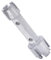 Tub Drain Remover Wrench, Double Ended Shower Drain Wrench Remover Tool for Bathroom Bathhouse Sink Tub Drainage Pipe Plumbing, Aluminum Alloy
