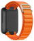 Correa Alpine de Nylon para for apple Watch Ultra 2/Ultra/SE 2/SE Serie 10/9/8/7/6/5/4/3/2/1 – Correa de exterior ajustable, ligera cierre G-Hook para (38/40/41/42/44/45/46/49 mm), Naranja