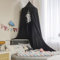 Ricemru Betthimmel Mädchen Babybett Vollstoff Kinder Babys Bett Baldachin Himmelbett Hängende Prinzessin Mückennetz für Schlafzimmer Babyzimmer 400CM (Schwarz)
