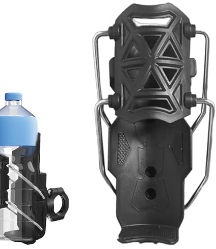 Propietario de la bebida de motocicletas, portavasos para motocicleta | Soporte de botella de agua de agua antirrobo de agua con un soporte de botella de tamaño de tamaño ajustable con 1.26-3.15 pulga