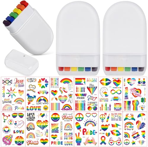 set de pinturas faciales de fútbol, Pegatinas de tatuajes de fútbo arcoíris, regalos para fiestas de fútbol