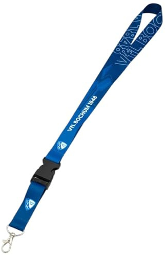 VfL Bochum Schlüsselband - Classic - blauweiß | mit abnehmbarem Schlüsselanhänger | Lanyard