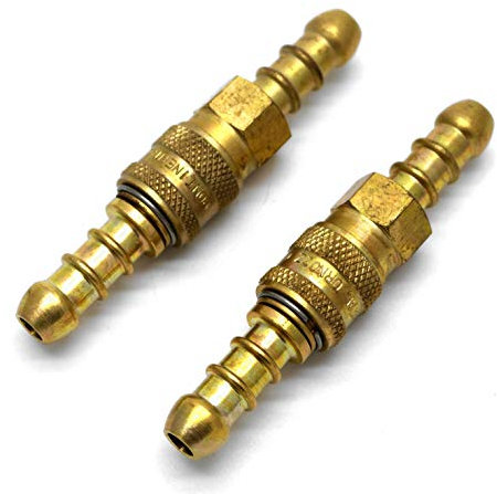 continental/1stserie 2 X Inline Quick Release Fitting Coupling for 8mm i/d propane/butane Hose