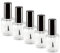 TNBL 5x Empty Nail Polish Bottles Clear 15ml with Cap & Brush