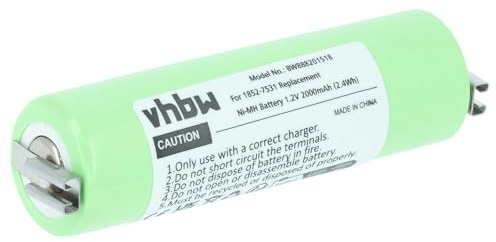 vhbw Akku Ersatz für Wella KR-800 AAE | für Rasierer (2000 mAh, 1,2 V, NiMH)