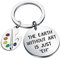 Artist Paint Palette and Brush Charm Pendant Keychain Earth Without Art is Just EH Painters Jewelry Artist Gift Art Student Art Teacher Gifts (The earth-ky)