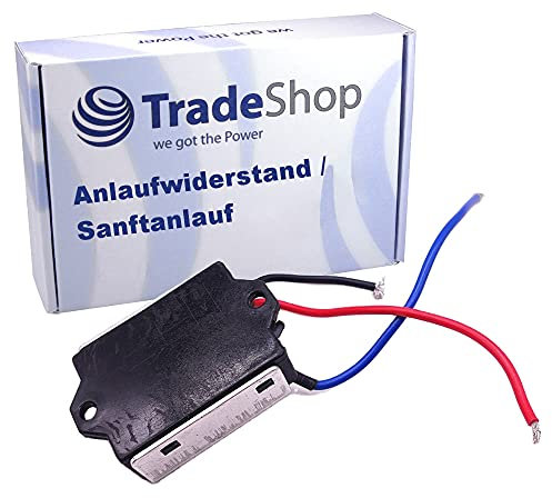Trade-Shop Anlaufwiderstand/Sanftanlauf/Softstart 16A 230V inkl. 3 Kabel kompatibel mit Einhell Bosch Makita Maschinen
