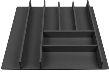 Elletipi Wood Line PLA O50060 Besteckhalter für Schublade aus MDF, Spanplatte, grau, Orion, Modul 60.