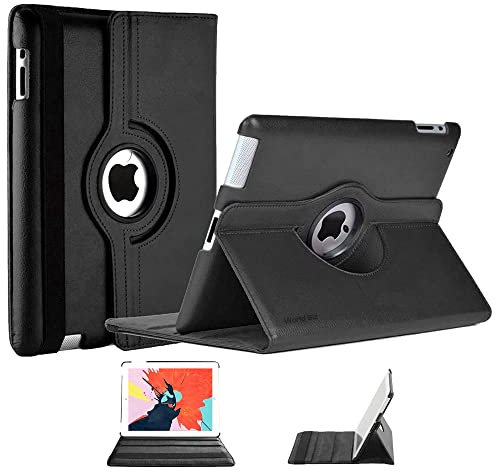 Custodia protettiva per iPad Air 3 a 360 gradi, per iPad Air di terza generazione, con supporto girevole a 360°, per iPad Air 3a generazione, leggera iPad 10.5, colore:Black