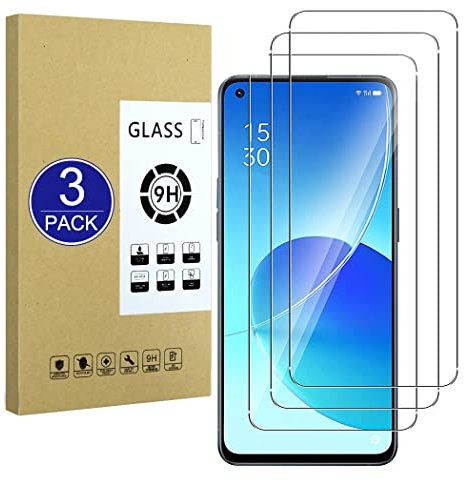 X-Dision [3 Pièces Compatible avec Le Protecteur D'écran Oppo Reno 6,Film de Protection 2.5D[Dureté 9H,Installation Facile,Incassable] Qualité Supérieure Film en Verre Trempé
