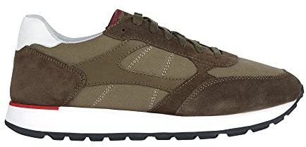 Geox U Vicenda, Scarpe da Ginnastica Uomo, Musk Military, 42 EU