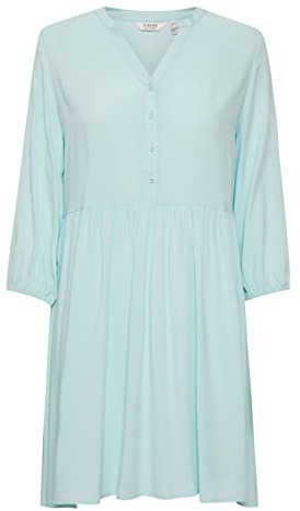 b.young BYMMJOELLA Vneck Dress 2 Damen Freizeitkleid Kleid Freizeitkleid mit 3/4-Arm Regular Fit, Größe:38, Farbe:Plume (134809)