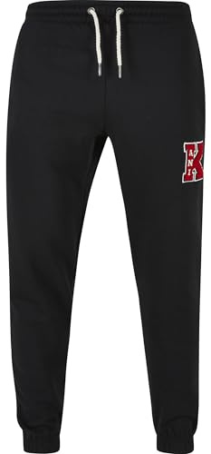 Karl Kani Herren KM223-052-2 Retro Patch Slim Fit Sweatpants Black, M