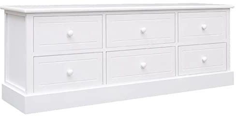 Tidyard Mobile,Porta TV,Moderno,in Legno Paulownia e Pioppo MDF,108x30x40 cm,Mobile Porta TV con Cassetti,Mobile Porta TV Moderno,Mobile TV Moderno,Credenza Soggiorno con Cassetti,Cassettiera