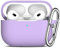 R-fun Funda de Silicona para Apple AirPods Pro de 2ª generación 2022 y 1ª generación 2019, Funda de Carga Protectora Completa para Mujeres, LED Frontal Visible,Púrpura plátano