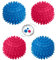 4 PCS Dryer Balls, Cleaning Laundry Balls, Reusable Roller Drying Balls, Reduce Wrinkles, Drying time, Static Electricity, Clothes Become Soft (Blue, Rose)