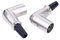 Alnicov 2 x 90-Grad-XLR-Anschluss, 3-poliger Mikrofon-Lautsprecher-Stecker, rechtwinkliger Adapter Mikrofonkabelstecker, Mikrofon-Audio-Buchse
