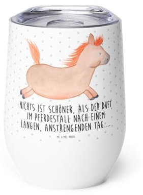 Mr. & Mrs. Panda Weinbecher Pferd Springen - Geschenk, Modernes Weinglas, Reiten, Bauernhof, Pony, Pferdestall, Kelchglas, Rotweinglas, Weißweinglas, Pferde, Weinkelch, Set, Stall
