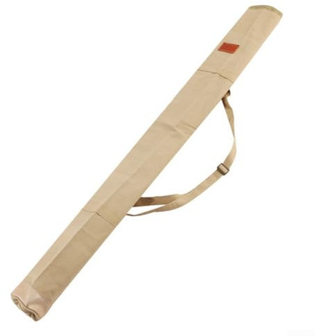 HEIBTENY Segeltuch-Angelrute-Tasche, Regenschirm-Tasche, Angelausrüstung, Aufbewahrungstasche, Organizer-Tasche(1.4m Blue)