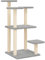 vidaXL Arbres à Chat avec Plates-Formes, Tour pour Chat avec Poteaux, Griffoir pour Chat, Arbre à Grimper pour Chat Intérieur, Gris Clair 98,5 cm