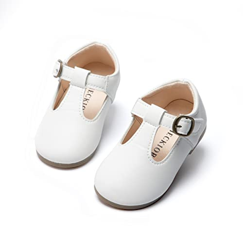 CENCIRILY Girls T-Strap School Flats Toddler Mary Jane Dress Shoes