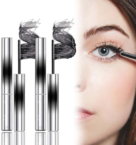 RENTANAC Olivia Blaire, Olivia Blaire Iron Wand Mascara, 3d Curling Eyelash Iron Mascara, Bristleless Metal Rod Mascara, Iron Wand Mascara, Waterproof, Flake Proof, Long Lasting