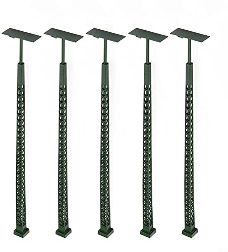 5pcs 1:87 HO Scale Modelleisenbahn LED Laternenpfahl Lampen Straßenlaternen für Miniatur Außenlampe Landschaft Lampe Handwerk Dekoration DIY