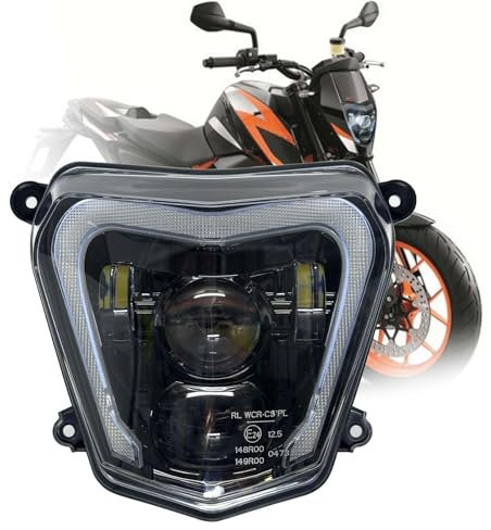 Led Motorrad Scheinwerfer e-geprüft für KTM Duke 690 2012-2019 Plug and Play