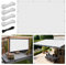 Toldo Vela de Sombra 1x2m Rectangular Impermeable Toldos Exterior Terraza Protección Rayos UV Resistente al Desgarro para Terraza Balcon Patio Exteriores Jardín con Ojales y Cuerdas de Fijación