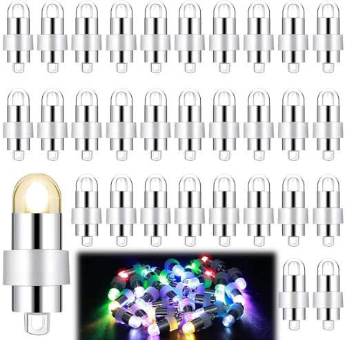 YANGUN 30 x LED Ballon Lichter, Mini Bunt Led Ballonlichter, LED Ballon Lichter Wasserdicht, LED Ballonlichter Dekoration, für Hochzeit, Weihnachten, Party