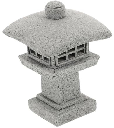 Yardenfun Gartendekorationen Japanische Gartenlaterne Tischdekoration Realistisches Aussehen