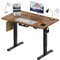 Flamaker Höhenverstellbarer Schreibtisch 120x60 cm,25MM Ganze Tischplatte mit Bürstenloser Motor,Stabiler Ergonomischer Steh Schreibtisch elektrisch höhenverstellbar mit Kabel Management Tray