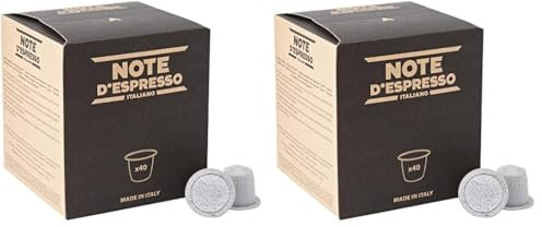 Note d'Espresso - Cebada - Cápsulas compatibles con Cafeteras NESPRESSO* - 40 caps (Paquete de 2)