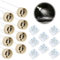 CAISYE 8Pcs Douille GU10 pour lampes LED et Halogènes, Support de Lampe en Céramique 230V pour luminaires LED avec Câble en Silicone de Haute Qualité, Installation Facile et Sécurisée