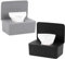 Anruyi 2 Stück Feuchttuch Box, Schwarz Grau Kunststoff Toilettenpapierbox