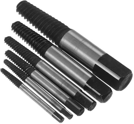 ETHZZLE 6stücke Teiliges Schraubenausdreher-set Aus Carbonstahl Profi Werkzeug Zur Einfachen Entfernung Beschädigter Abgerissener Schrauben Vielseitig Für Wasserhähne Und Rohre Kompakt Rob