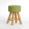 JDKJSBF Massives Holzhocker -Dressinghocker Runder Esstischhocker, L29*H42CM, Modestuch (Farbe: a) Thoughtful