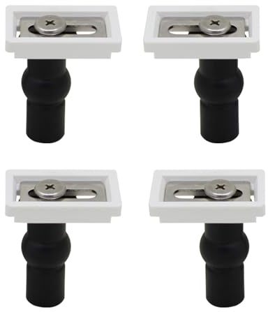 Cerniere per sedile wc kit cerniere copriwater con chiusura ammortizzata e tasselli espansione in plastica per fissaggio tavoletta wc universale inserti (bulloni 41x42 4pz)
