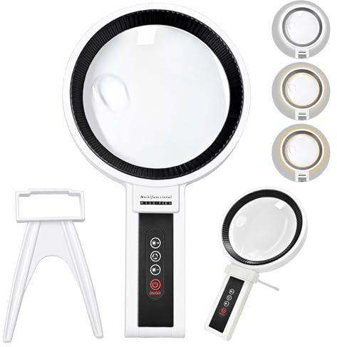 Alovez Lupe, Vergrößerungsglas 25X 30X Lupe für Senioren, Kinder, Juwelier, Hobbies