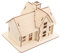 Garneck Mini 3D Holzpuzzle Modellhaus Bausatz - Wichtel Holzhaus Zum Basteln - Kleines Als Lernspielzeug Und Kreatives Für Und