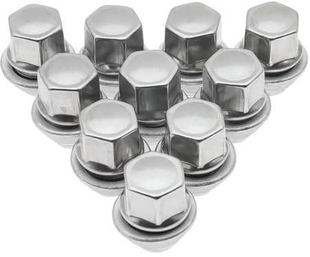 HZSMYXGS Bulloni Cerchioni Compatibile con Ford per Focus 1998-2018 per Fiesta 1995-2012 Bullone Perno Ruota Dado Pneumatico Cerchio in Lega di Acciaio M12x1.5 Dadi in Lega di Acciaio