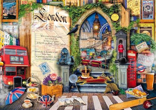 Schmidt Spiele 58606 Erinnerungen an London, Aimee Steward, 1000 Teile Puzzle